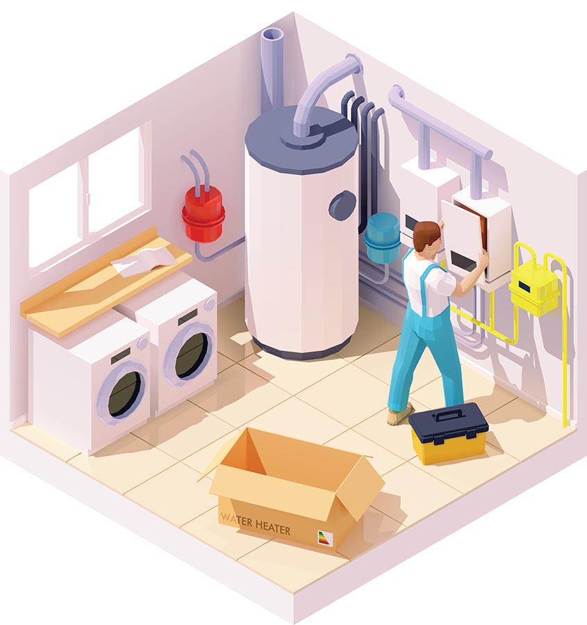 Water heater installation
