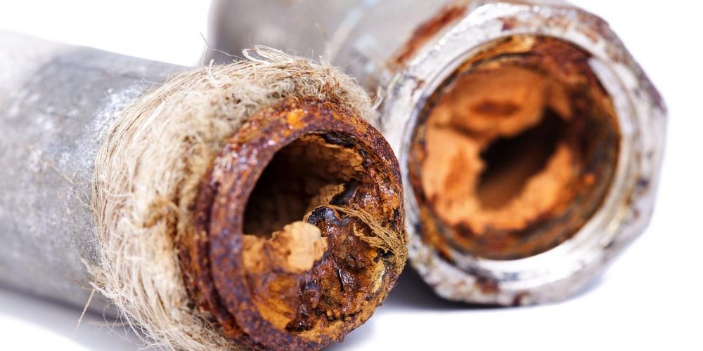 Corroded pipes Corroded pipes