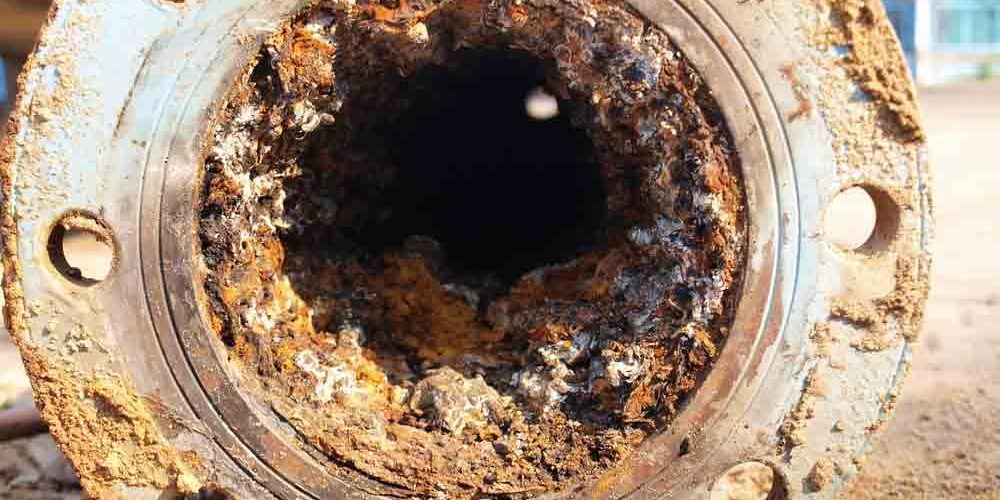 Corroded sewer pipe in Stockdale, CA Corroded sewer pipe in Stockdale, CA