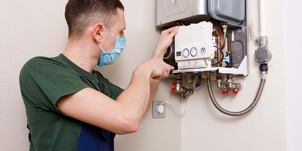 tankless water heater being installed tankless water heater being installed